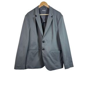 Point Grey Mens Blazer Two Button Gray Jacket Size L